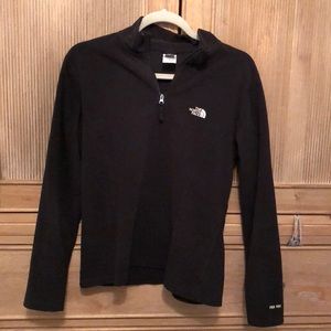 The North Face lightweight 3/4 zip - Black M